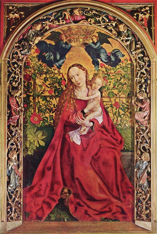 Martin Schongauer Madonna of the Rose Bower (mk08) Norge oil painting art